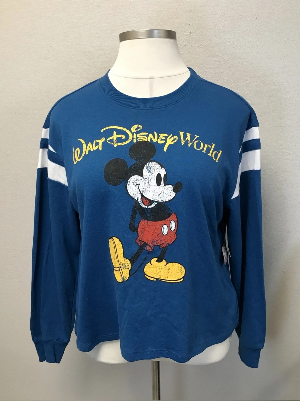 Walt Disney World Mickey Mouse Blue Long-Sleeve Sweatshirt - New! - Size XL